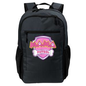 Mama Patrol Shirt Dog Mom Dad Daily Commute Backpack