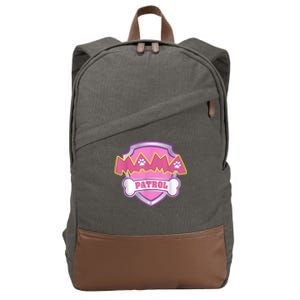 Mama Patrol Shirt Dog Mom Dad Cotton Canvas Backpack