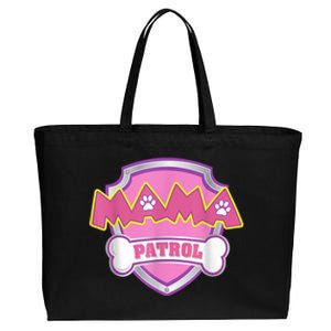 Mama Patrol Shirt Dog Mom Dad Cotton Canvas Jumbo Tote