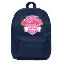 Mama Patrol Shirt Dog Mom Dad 16 in Basic Backpack