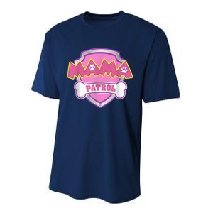 Mama Patrol Shirt Dog Mom Dad Performance Sprint T-Shirt