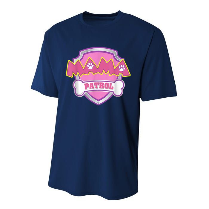 Mama Patrol Shirt Dog Mom Dad Performance Sprint T-Shirt