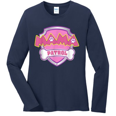 Mama Patrol Shirt Dog Mom Dad Ladies Long Sleeve Shirt