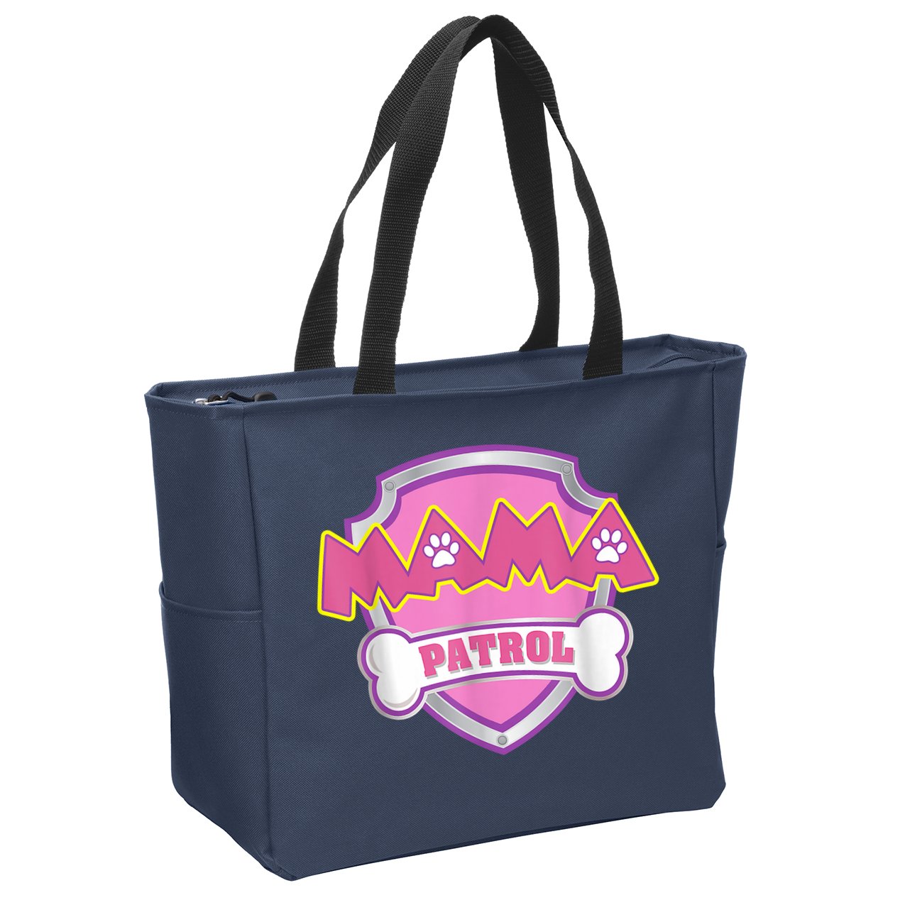 Mama Patrol Shirt Dog Mom Dad Zip Tote Bag