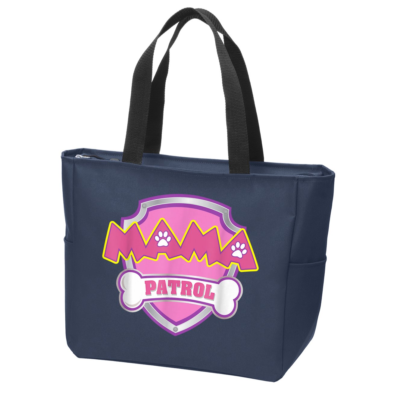 Mama Patrol Shirt Dog Mom Dad Zip Tote Bag