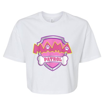 Mama Patrol Shirt Dog Mom Dad Bella+Canvas Jersey Crop Tee