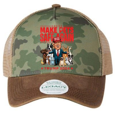 Make Pets Safe Again Trump 2024 Legacy Tie Dye Trucker Hat