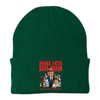 Make Pets Safe Again Trump 2024 Knit Cap Winter Beanie