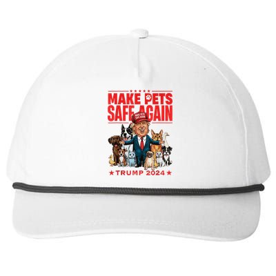 Make Pets Safe Again Trump 2024 Snapback Five-Panel Rope Hat