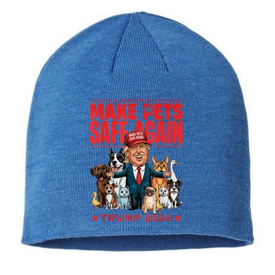 Make Pets Safe Again Trump 2024 Sustainable Beanie