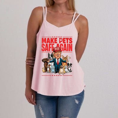 Make Pets Safe Again 2024 Save Our Pets Women's Strappy Tank