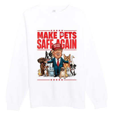 Make Pets Safe Again 2024 Save Our Pets Premium Crewneck Sweatshirt