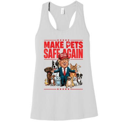 Make Pets Safe Again 2024 Save Our Pets Women's Racerback Tank