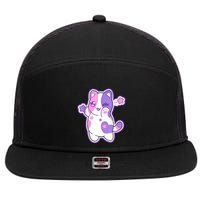 Meemeow Plush Squishy 7 Panel Mesh Trucker Snapback Hat