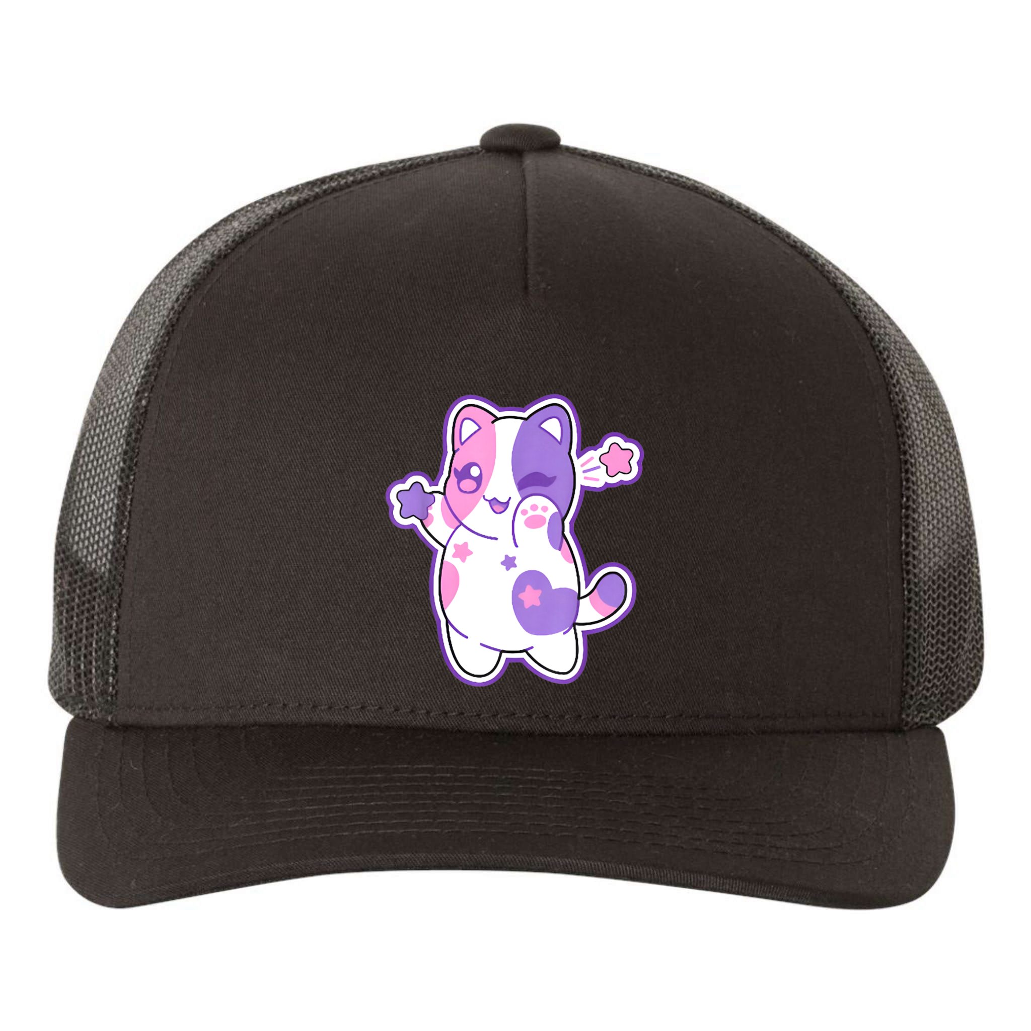 Meemeow Plush Squishy Yupoong Adult 5-Panel Trucker Hat