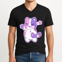 Meemeow Plush Squishy V-Neck T-Shirt