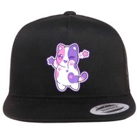 Meemeow Plush Squishy Flat Bill Trucker Hat