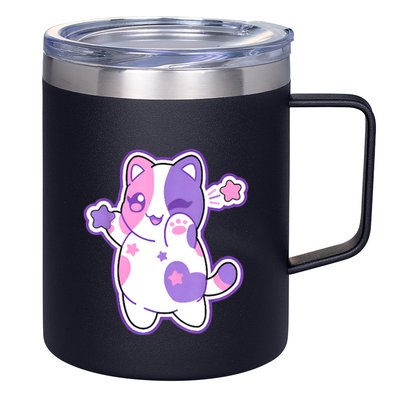 Meemeow Plush Squishy 12oz Stainless Steel Coffee Mug