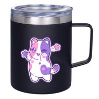 Meemeow Plush Squishy 12oz Stainless Steel Coffee Mug