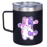 Meemeow Plush Squishy 12oz Stainless Steel Coffee Mug