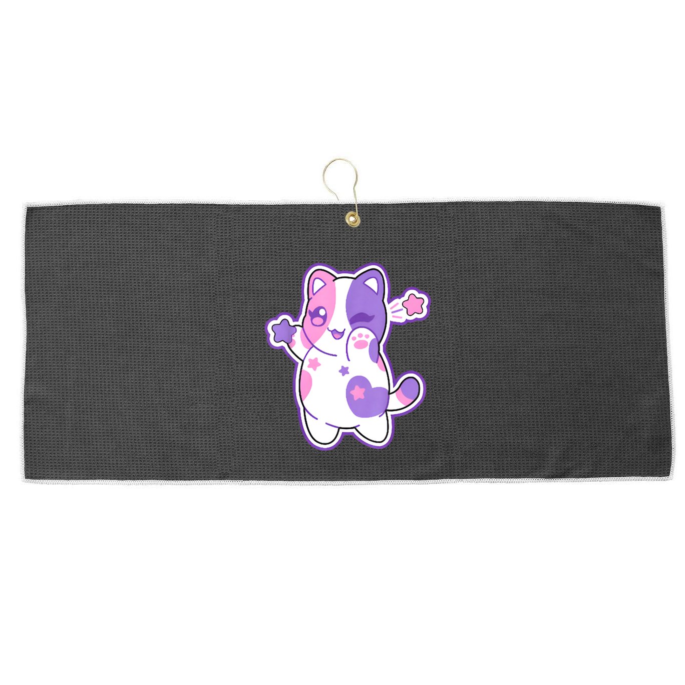 Meemeow Plush Squishy Large Microfiber Waffle Golf Towel