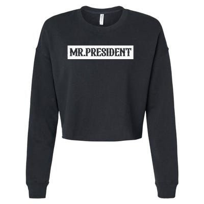 Mr. President Supporter Cropped Pullover Crew