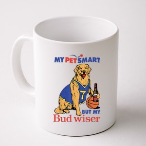 My Pet Smart But My Bud Wiser Funny Dog Lover Coffee Mug