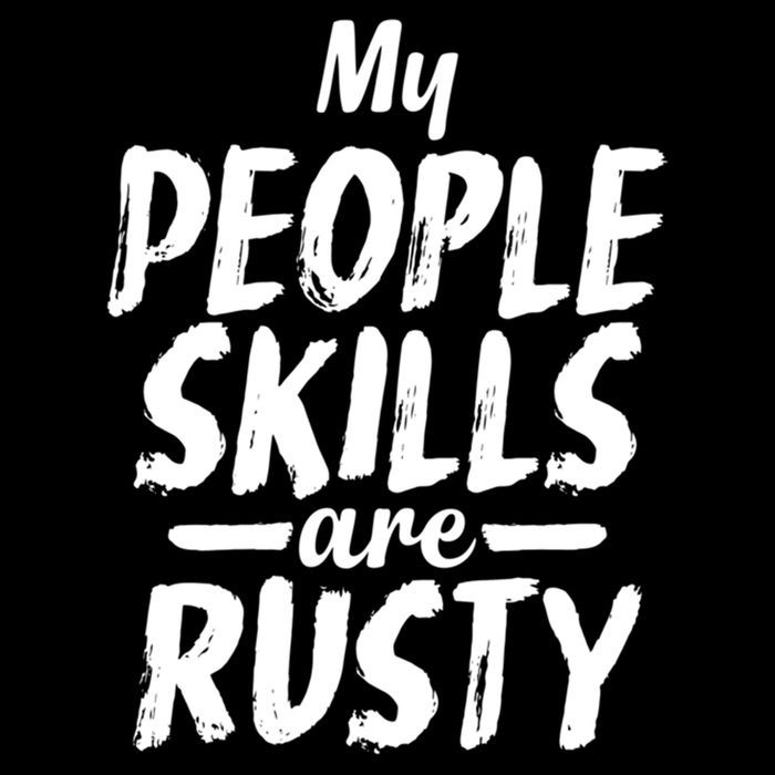 My People Skills Are Rusty Funny Introvert Gift 16 in Basic Backpack