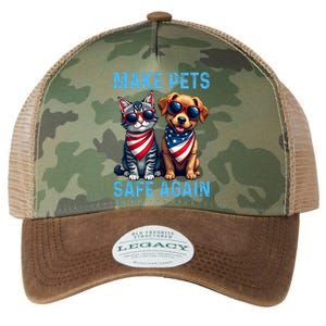 Make Pets Safe Again Funny Donald Trump They Are Eating The Dogs Legacy Tie Dye Trucker Hat