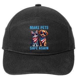 Make Pets Safe Again Funny Donald Trump They Are Eating The Dogs 7-Panel Snapback Hat