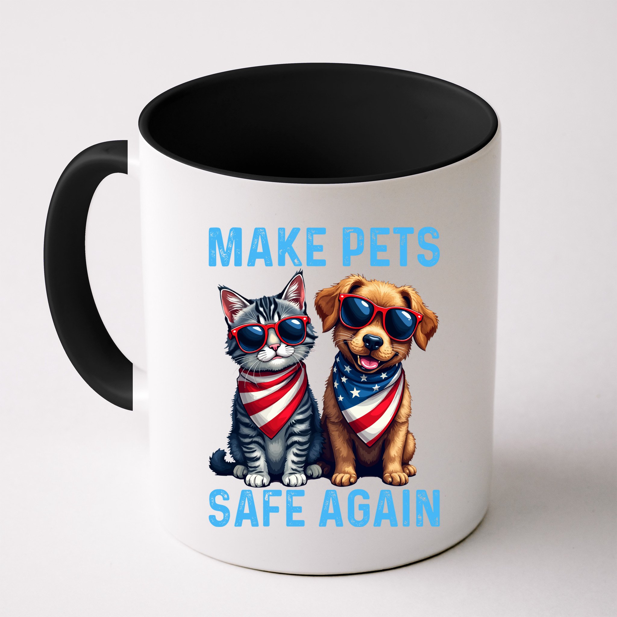Make Pets Safe Again Funny Donald Trump They Are Eating The Dogs Mug