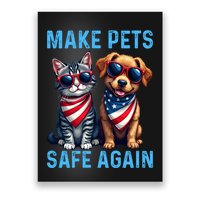 Make Pets Safe Again Funny Donald Trump They Are Eating The Dogs Poster
