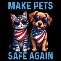 Make Pets Safe Again Funny Donald Trump They Are Eating The Dogs Poster