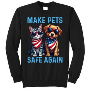 Make Pets Safe Again Funny Donald Trump They Are Eating The Dogs Tall Sweatshirt