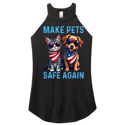 Make Pets Safe Again Funny Donald Trump They Are Eating The Dogs Women’s Perfect Tri Rocker Tank