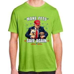 Make Pets Safe Again Funny Pro Trump 2024 Gift Adult ChromaSoft Performance T-Shirt