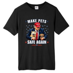 Make Pets Safe Again Funny Pro Trump 2024 Gift Tall Fusion ChromaSoft Performance T-Shirt