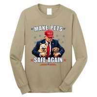 Make Pets Safe Again Funny Pro Trump 2024 Gift Long Sleeve Shirt