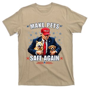 Make Pets Safe Again Funny Pro Trump 2024 Gift T-Shirt