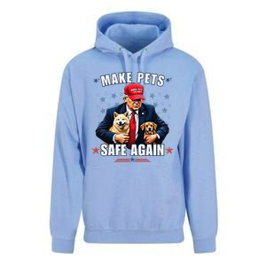 Make Pets Safe Again Funny Pro Trump 2024 Gift Unisex Surf Hoodie