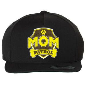 Mom Patrol Shirt Dog Mom Dad Funny Gift Birthday Party Wool Snapback Cap