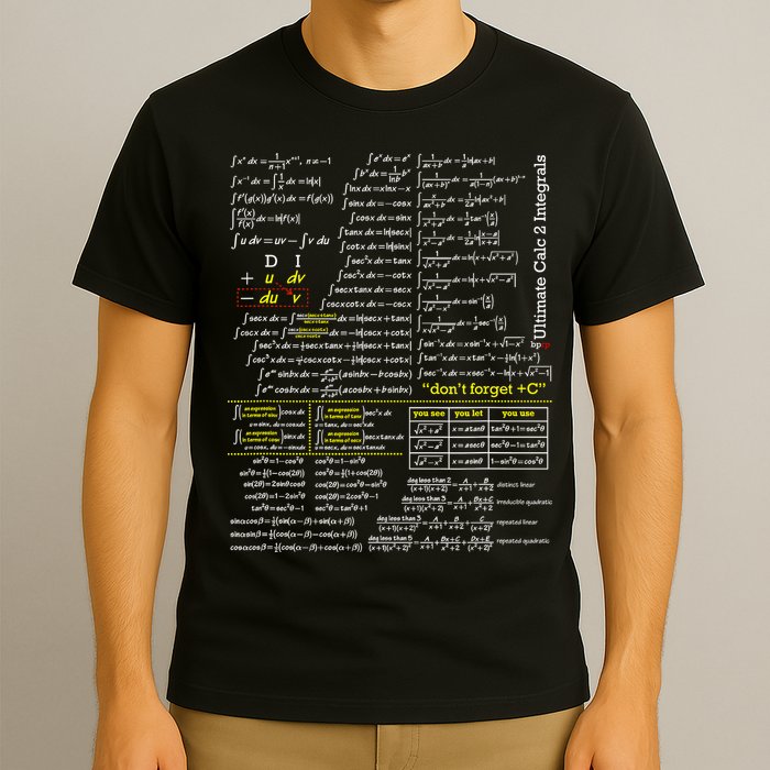 Mathematics Professor Student Ultimate Calculus 2 Integral T-Shirt