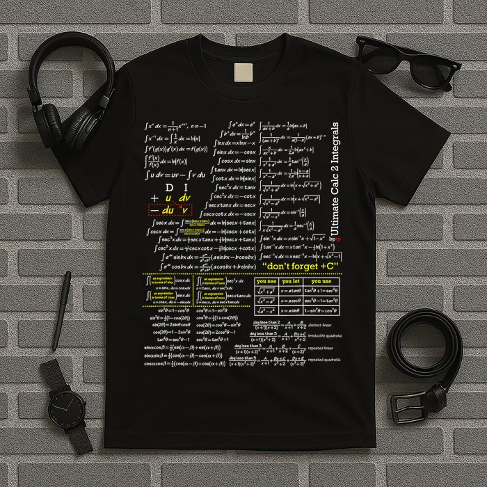 Mathematics Professor Student Ultimate Calculus 2 Integral T-Shirt