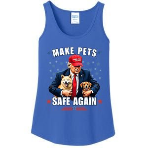 Make Pets Safe Again Funny Pro Trump 2024 Ladies Essential Tank