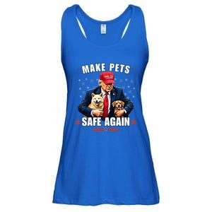 Make Pets Safe Again Funny Pro Trump 2024 Ladies Essential Flowy Tank