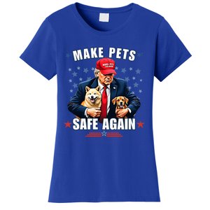 Make Pets Safe Again Funny Pro Trump 2024 Women's T-Shirt