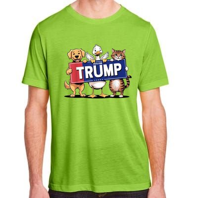 Make Pets Safe Again Cat Duck Dog Pets For Trump Gift Adult ChromaSoft Performance T-Shirt