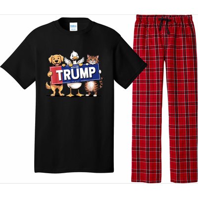 Make Pets Safe Again Cat Duck Dog Pets For Trump Gift Pajama Set