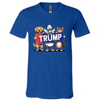 Make Pets Safe Again Cat Duck Dog Pets For Trump Gift V-Neck T-Shirt