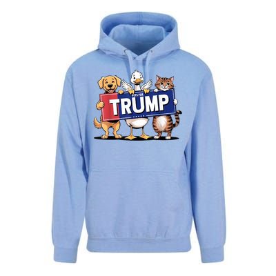 Make Pets Safe Again Cat Duck Dog Pets For Trump Gift Unisex Surf Hoodie